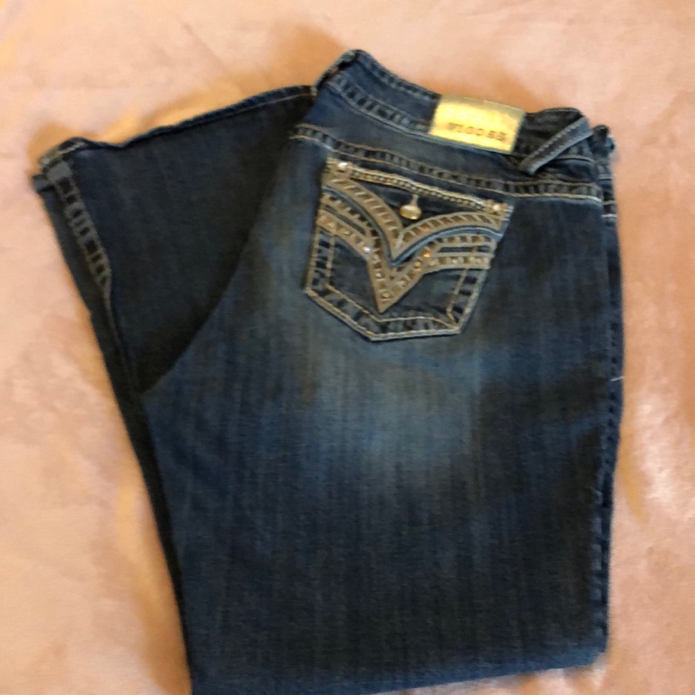 Plus size Vigoss The New York Bootcut Flap Pocket Jeans. Size 18